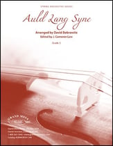 Auld Lang Syne Orchestra sheet music cover